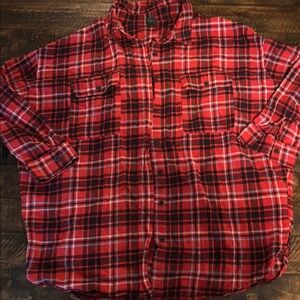 Wild Fable Red and Black Plaid Men's Shirt